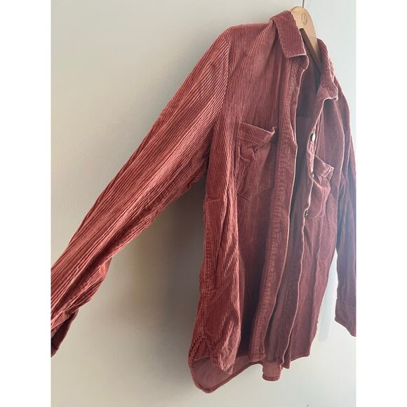 Madewell Corduroy Sunday Shirt Button Down Rose Color Size Medium - Picture 5 of 10